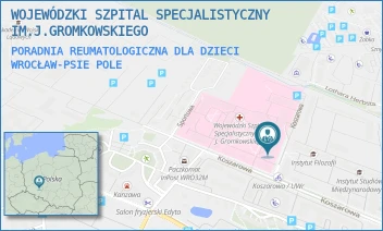 PORADNIA REUMATOLOGICZNA DLA DZIECI - WOJEWÓDZKI SZPITAL SPECJALISTYCZNY IM.J.GROMKOWSKIEGO - KOSZAROWA 5, WROCŁAW-PSIE POLE