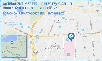 PORADNIA REUMATOLOGICZNA - WOJEWÓDZKI SZPITAL DZIECIĘCY IM. J. BRUDZIŃSKIEGO W  BYDGOSZCZY - CHODKIEWICZA 44,  BYDGOSZCZ