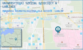PORADNIA REUMATOLOGICZNA DLA DZIECI - UNIWERSYTECKI SZPITAL DZIECIĘCY W LUBLINIE - PROF. ANTONIEGO GĘBALI 6, LUBLIN