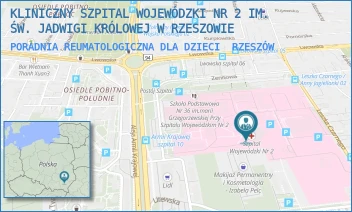 PORADNIA REUMATOLOGICZNA DLA DZIECI - KLINICZNY SZPITAL WOJEWÓDZKI NR 2 IM. ŚW. JADWIGI KRÓLOWEJ W RZESZOWIE - UL. LWOWSKA 60,  RZESZÓW