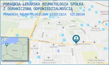 PORADNIA REUMATOLOGICZNA DZIECIĘCA - PORADNIA LEKARSKA REUMATOLOGIA SPÓŁKA Z OGRANICZONĄ ODPOWIEDZIALNOŚCIĄ - EMILII PLATER 13, SZCZECIN